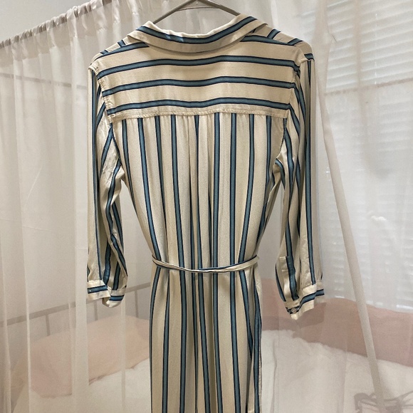 Ann Taylor Loft button up striped dress - Picture 5 of 6